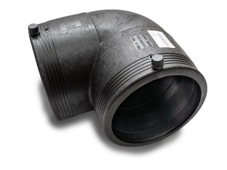 Отвод электросварной 90° PN16 SDR11 PE100 D180 Отвод электросварной 90° PN16 SDR11 PE100 D180